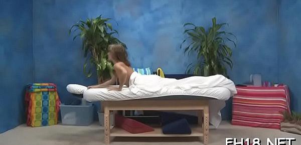  Watch this hot and slutty 18 yea rold get fucked hard from behind by her masseur